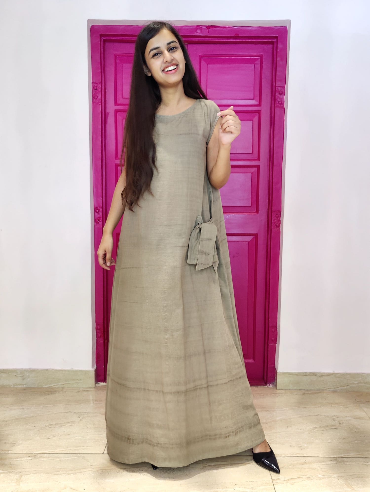 Akshatani Grey & Grey Ethnic Motifs Printed Pure Cotton Kurti - Absolutely  Desi