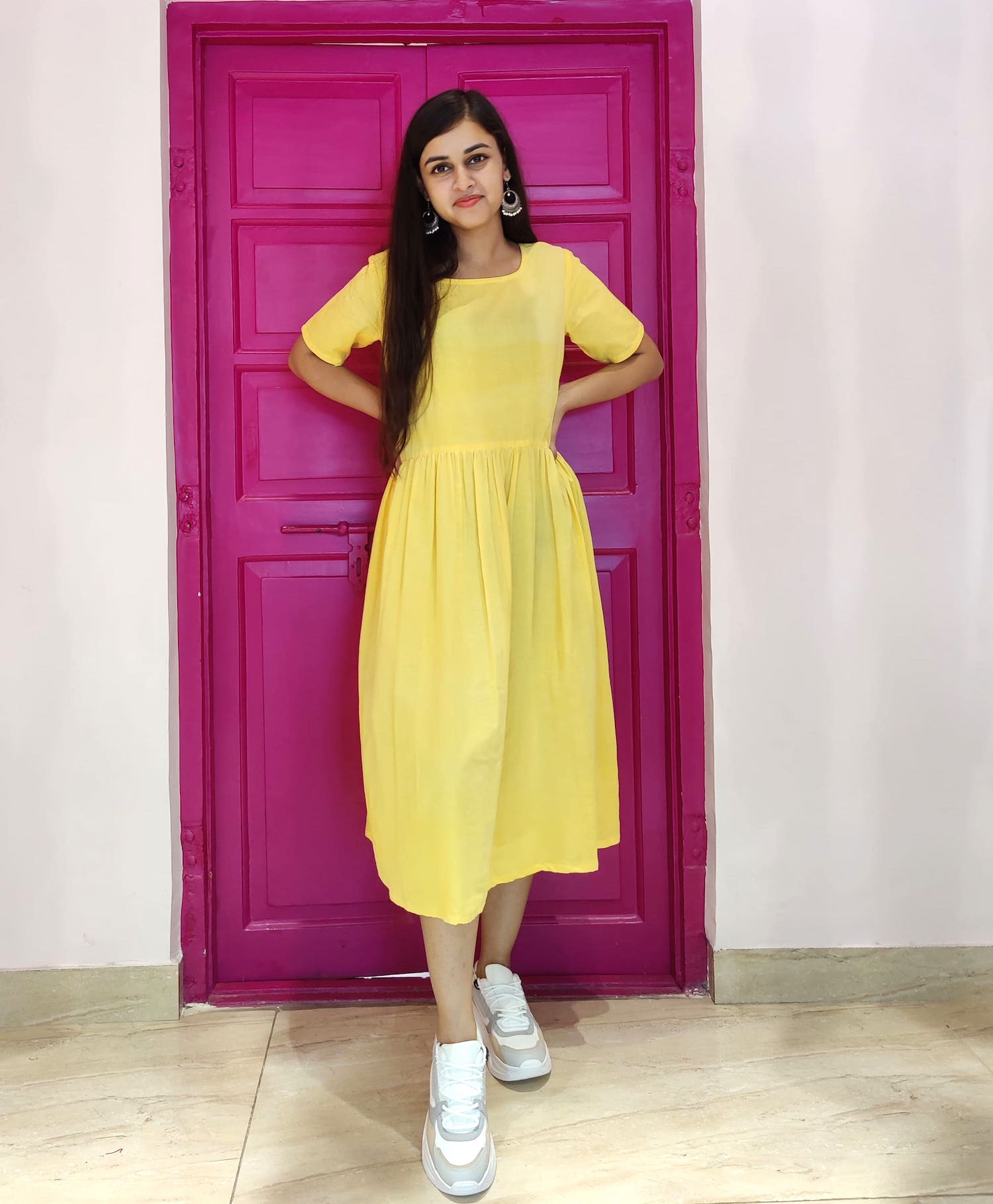 Plain Yellow Dress